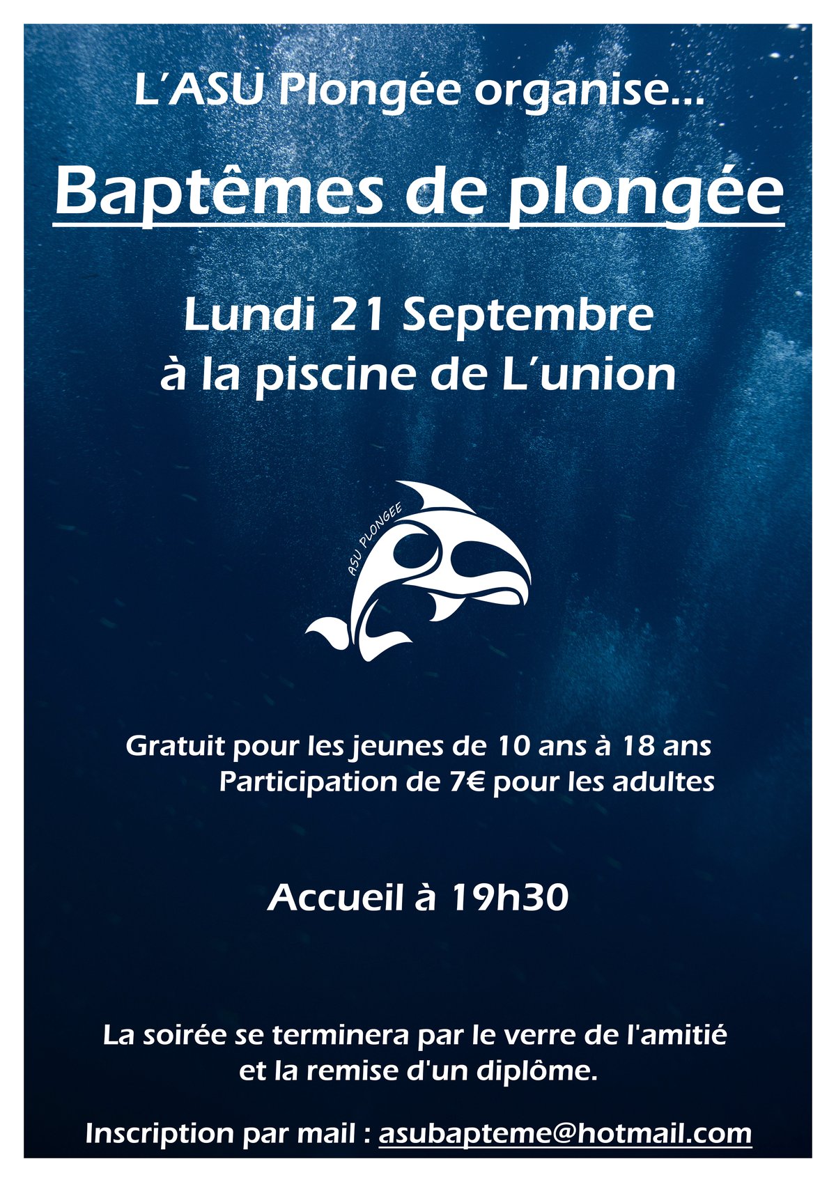Affiche baptême ASU